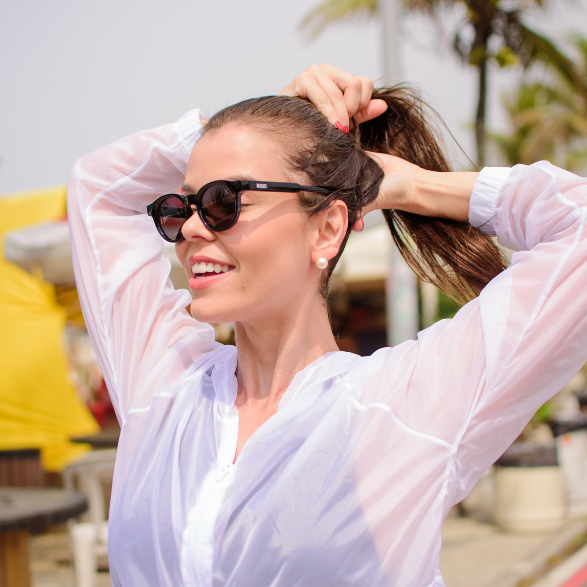 Óculos de Sol Unissex Raven Preto Polarizado