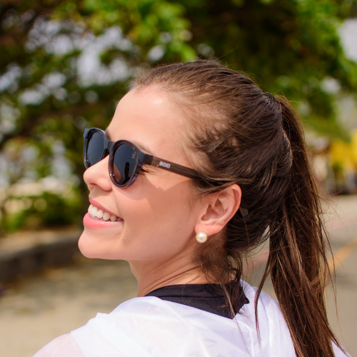 Óculos de Sol Unissex Raven Cinza Polarizado