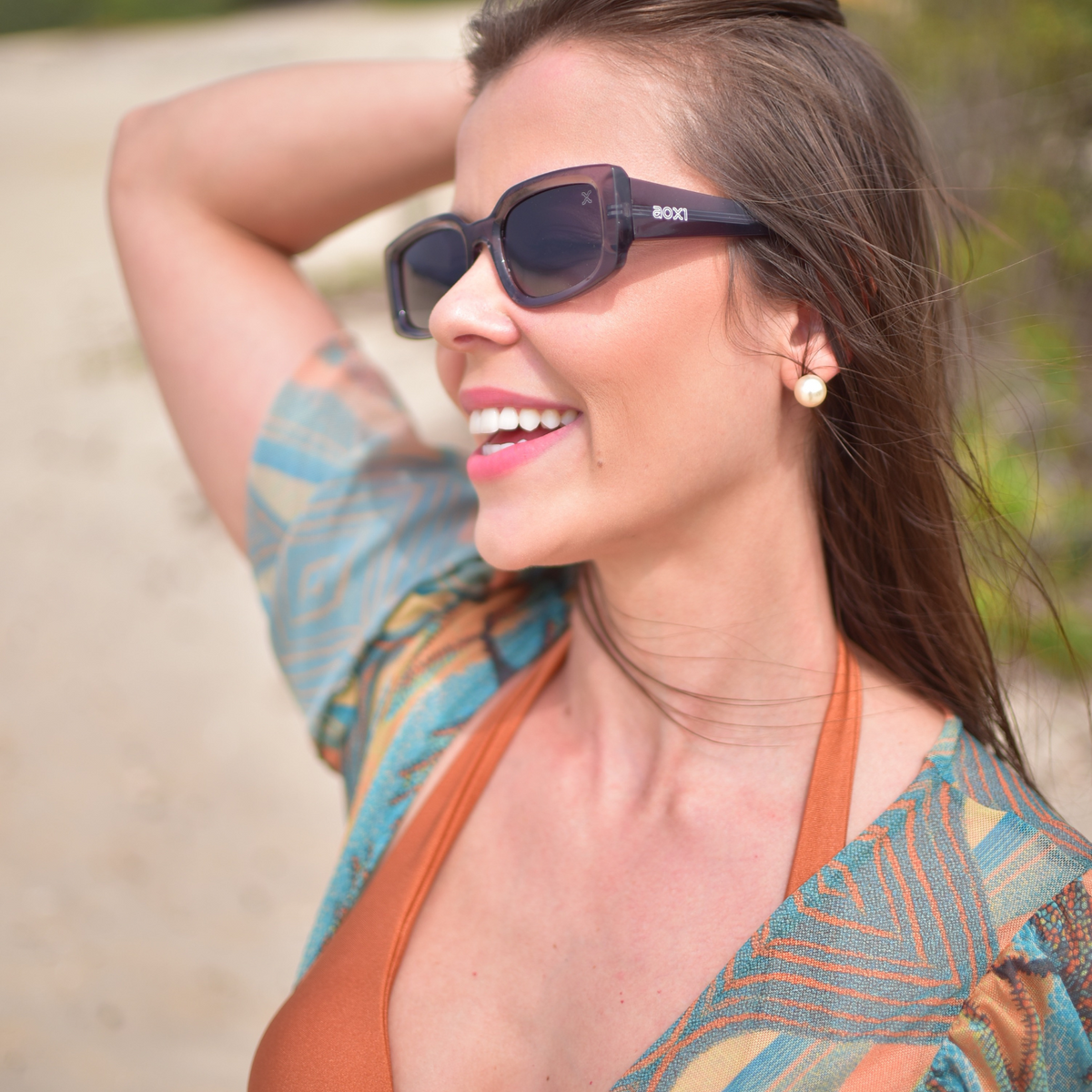 Óculos de Sol Unissex Walk Cinza Polarizado