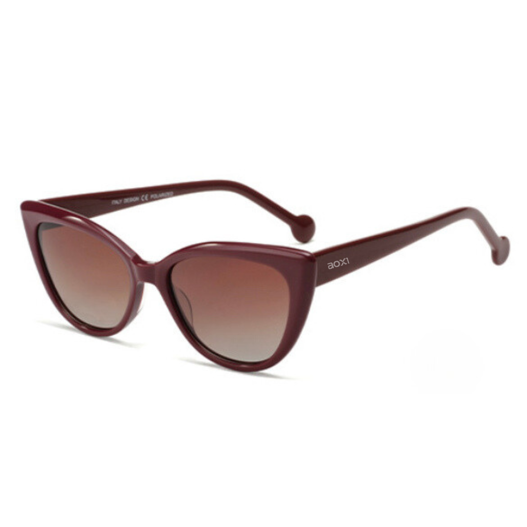 Óculos de Sol Feminino Condor Gatinho Vermelho Polarizado