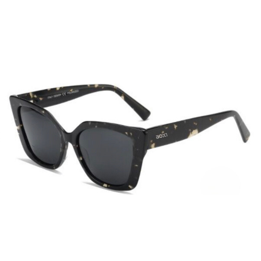 Óculos de Sol Feminino Eagle Gatinho Preto Tartaruga Polarizado